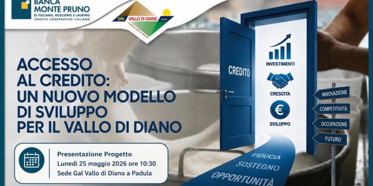 Banca Monte Pruno e Gal Vallo di Diano avviano il progetto per agevolare l’accesso al credito delle imprese del territorio