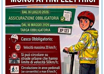 Da luglio le nuove norme sull’uso dei monopattini elettrici. Azioni di informazione a Polla