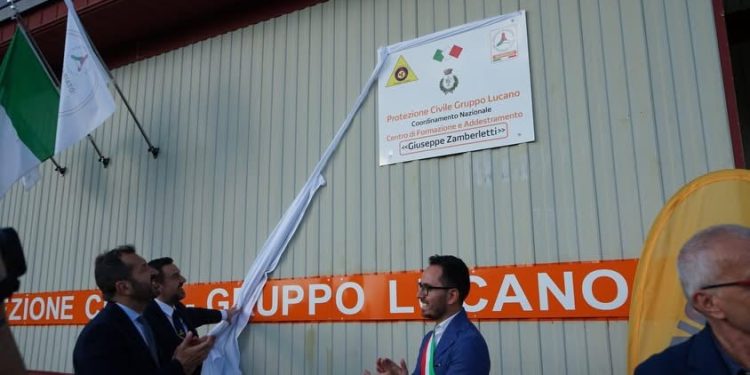 Savoia di Lucania, inaugurato il Centro di Formazione della Protezione Civile dedicato a Zamberletti