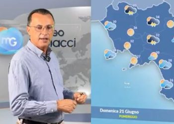 Ondata di caldo sulla Campania. Le previsioni meteo di Giuseppe Stabile