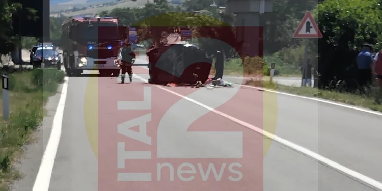 Sant’Arcangelo, incidente sulla SS 598: quattro feriti, coinvolta anche una donna incinta