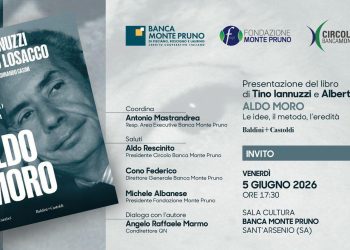 Banca Monte Pruno, la sala cultura di Sant’Arsenio, ospita la presentazione del libro su Aldo Moro: appuntamento culturale il 5 giugno