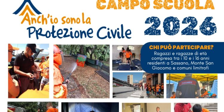 Aperte a Monte San Giacomo, le adesioni al campo scuola 2026 della Protezione Civile