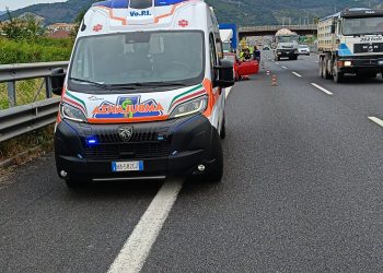 Tamponamento a catena sull’A2 tra Pontecagnano Nord e Pontecagnano Sud