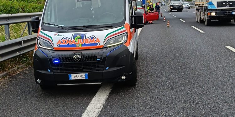 Tamponamento a catena sull’A2 tra Pontecagnano Nord e Pontecagnano Sud