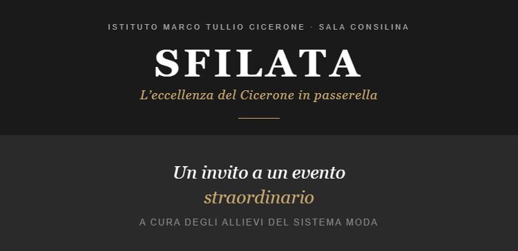 Sfilata all’Istituto “Cicerone” di Sala Consilina: in passerella l’eccellenza del Sistema Moda