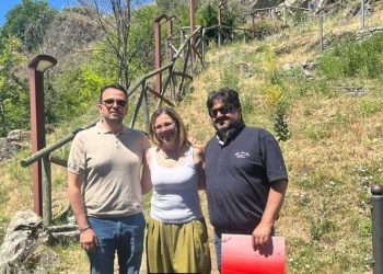 Sopralluogo sugli interventi di messa in sicurezza dell’area Castello a Sasso di Castalda