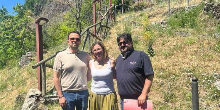 Sopralluogo sugli interventi di messa in sicurezza dell’area Castello a Sasso di Castalda