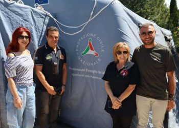 Al Campo Scuola “Anch’io sono la Protezione Civile”di Monte San Giacomo un ospite speciale della Protezione Civile Campana