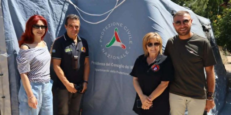Al Campo Scuola “Anch’io sono la Protezione Civile”di Monte San Giacomo un ospite speciale della Protezione Civile Campana