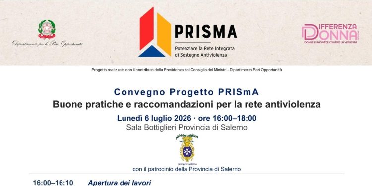 Rafforzare la rete contro la violenza sulle donne: a Salerno la presentazione delle linee guida PRISmA
