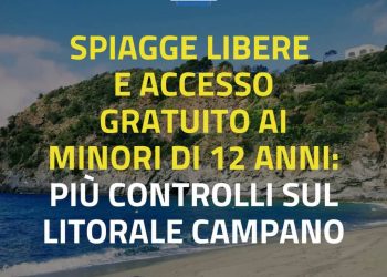La Regione Campania richiama i Comuni: “Accesso gratuito negli stabilimenti balneari per i minori di 12 anni”