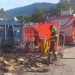 Rogo di cartoni nei pressi dell’area di servizio di Sala Consilina