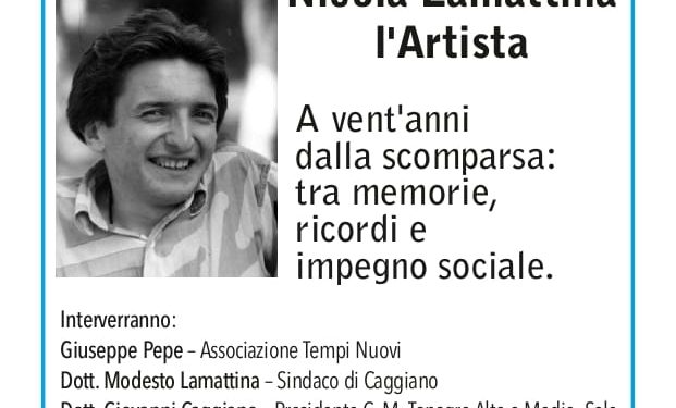 Oggi a Caggiano un convegno in memoria di Nicola Lamattina, l’Artista