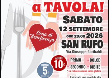 “Aggiungi un posto a tavola”, a San Rufo torna la cena di beneficenza a sostegno dell’AIL