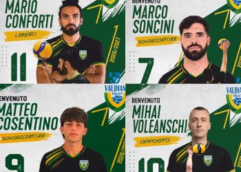 Completata la rosa dei giocatori della Valdiano Volley