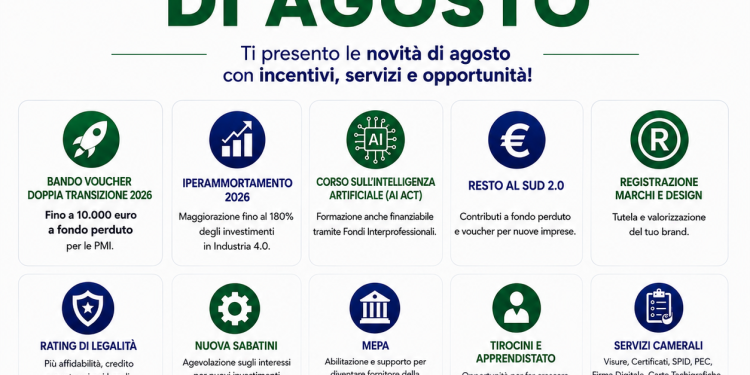 Confesercenti Vallo di Diano: ad agosto incentivi e formazione per la crescita delle imprese