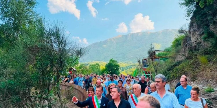 Inaugurato il Parco delle Cascate del Tuorno: a Vietri di Potenza nasce un nuovo attrattore naturalistico