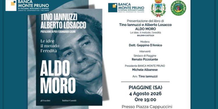 Tino Iannuzzi presenta il suo nuovo libro a Piaggine nell’incontro promosso dalla Banca Monte Pruno