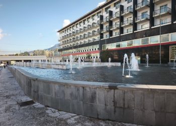 Completati i lavori di rifacimento alla rotatoria e alla fontana di via Ligea a Salerno