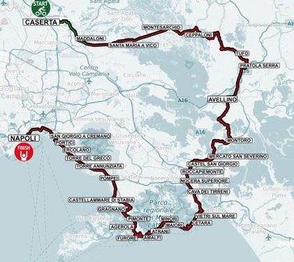 Ciclismo, dopo 25 anni torna il Giro di Campania. Partenza da Caserta e arrivo a Napoli