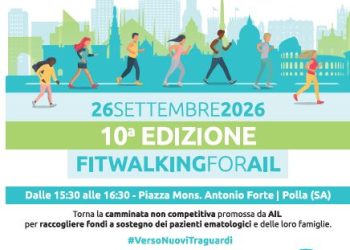 Polla, sabato la Fitwalking For AIL: una camminata solidale per sostenere la ricerca