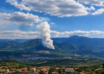 Incendio tra Sicignano e Petina, in fiamme diversi ettari di vegetazione