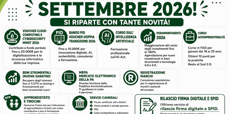 Settembre 2026, Confesercenti Vallo di Diano riparte al fianco alle imprese e al territorio