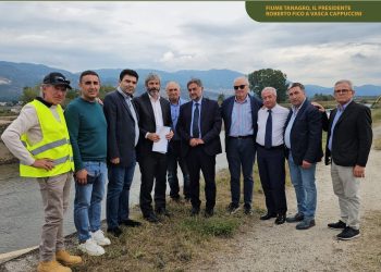 Il sopralluogo del presidente Fico alla Vasca Cappuccini di Sassano insieme al Consorzio di Bonifica