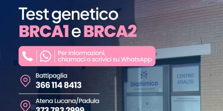La prevenzione passa dalla genetica: ai Centri Biochimica arriva il test BRCA1 e BRCA2