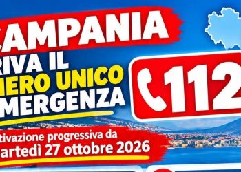 Campania, da domani arriva il 112: un solo numero per tutte le emergenze. Al via anche per il distretto di Sala Consilina