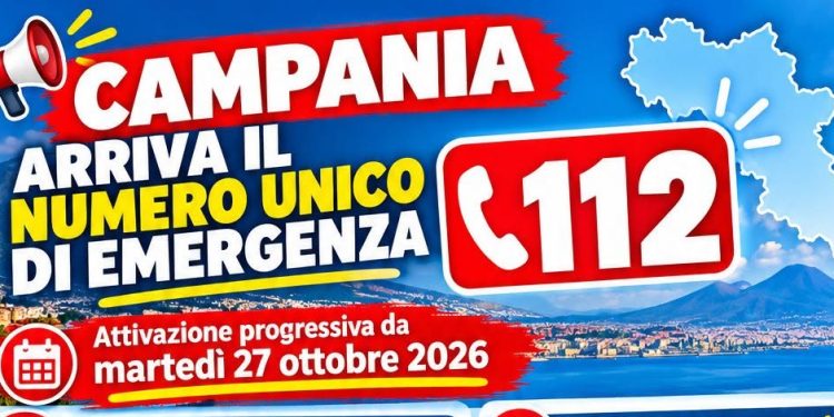 Campania, da domani arriva il 112: un solo numero per tutte le emergenze. Al via anche per il distretto di Sala Consilina