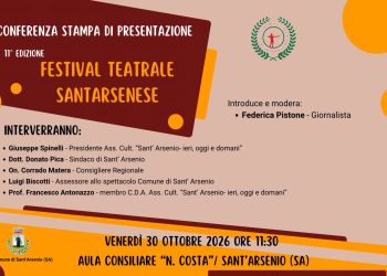 Festival Teatrale Santarsenese: domani la presentazione dell’11esima edizione