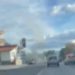 Paura ad Atena Lucana, auto in fiamme. Salva una donna