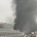 Un tir in fiamme in A2, camionista perde la vita a Sicignano degli Alburni