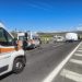 Tamponamento a catena in A2, quattro mezzi coinvolti e sette feriti non gravi