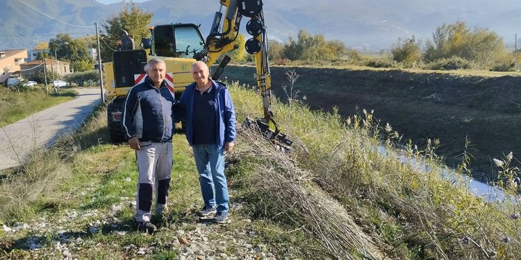 Consorzio di Bonifica Vallo di Diano Tanagro, nuovo cantiere sul torrente Zia Francesca: sicurezza idraulica e manutenzione a Sassano
