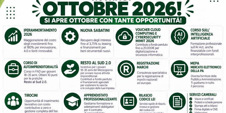 Confesercenti Vallo di Diano, ottobre parte con nuove opportunità per imprese, professionisti e giovani