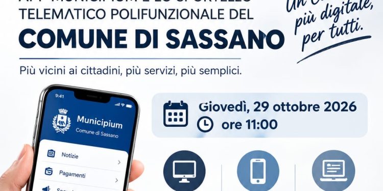 Sassano guarda al futuro: domani la presentazione del nuovo volto digitale del Comune