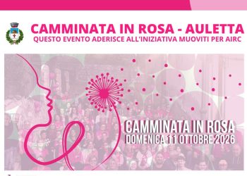 Auletta torna a “camminare in rosa”: domenica 11 ottobre prevenzione, solidarietà e contrasto alla violenza sulle donne
