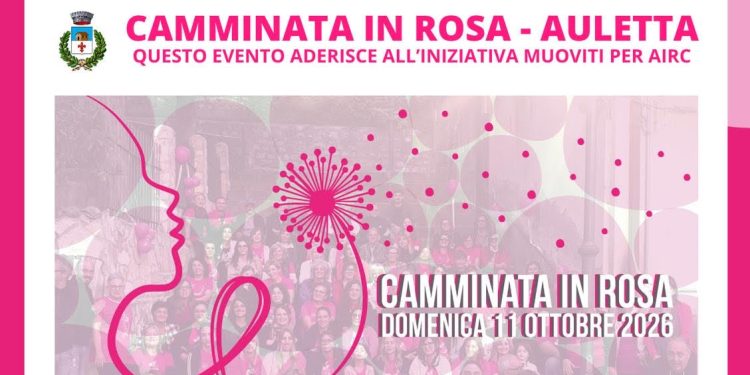 Auletta torna a “camminare in rosa”: domenica 11 ottobre prevenzione, solidarietà e contrasto alla violenza sulle donne